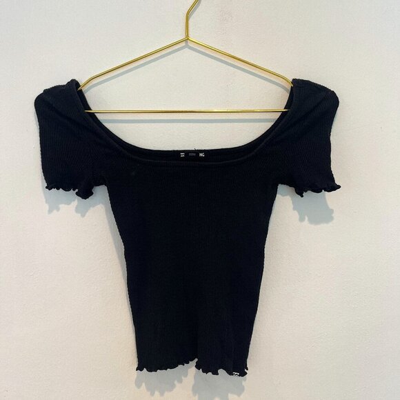 Billabong Black Crop Top Size Small - Picture 2 of 7